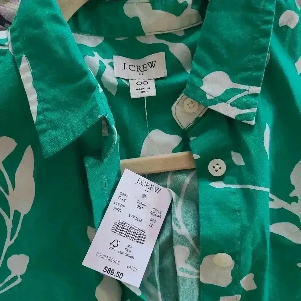 green button down dress - Picture 3 of 3
